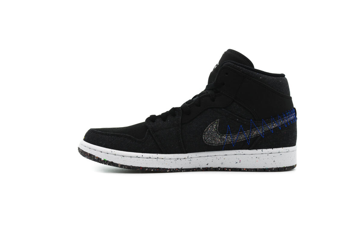 Air Jordan 1 Mid 'Black / Multi Color - Racer Blue - White' - Image 16