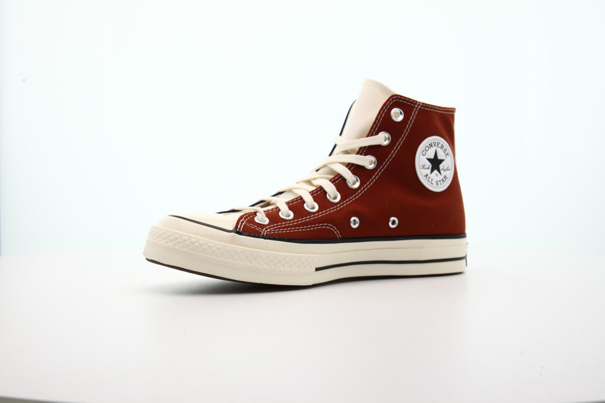 Converse Mens Chuck 70 HI Shoes 'Brown/Red' - Image 25