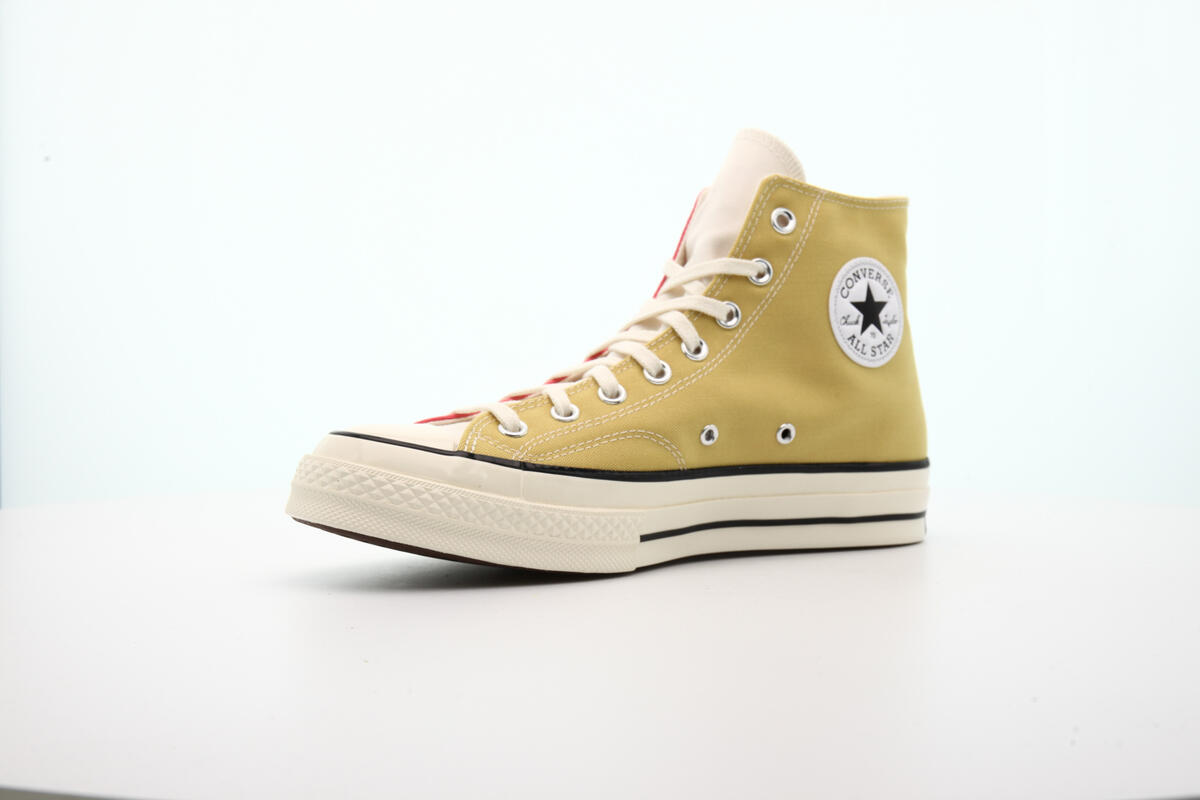 Converse Mens Chuck 70 HI Shoes 'Straw Yellow' - Image 7