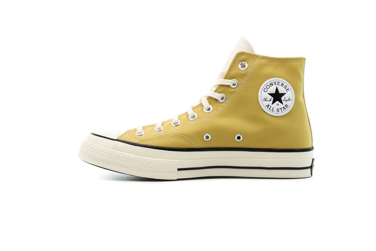 Converse Mens Chuck 70 HI Shoes 'Straw Yellow' - Image 8