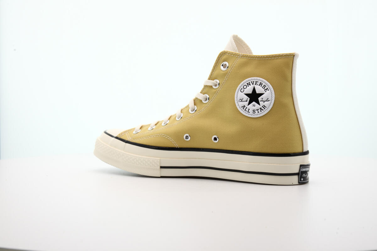 Converse Mens Chuck 70 HI Shoes 'Straw Yellow' - Image 9