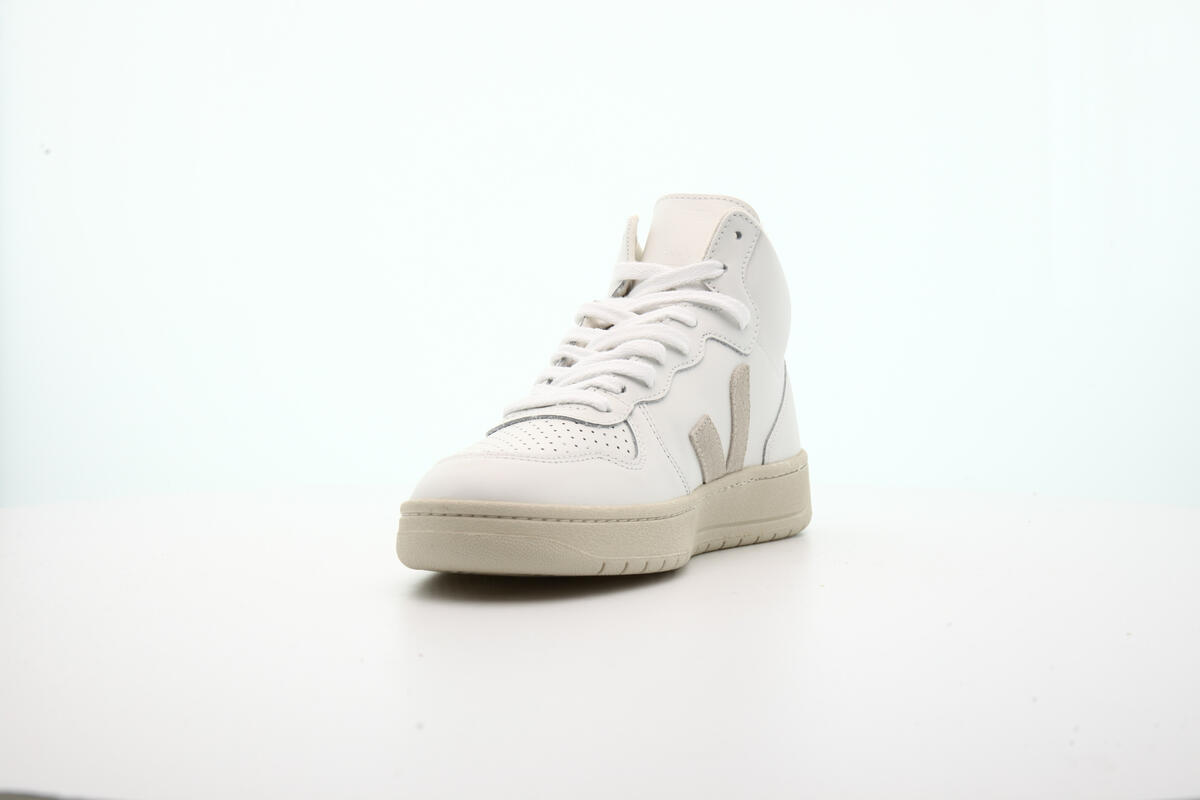 Veja V-15 Extra Natural Leather - White - Image 9
