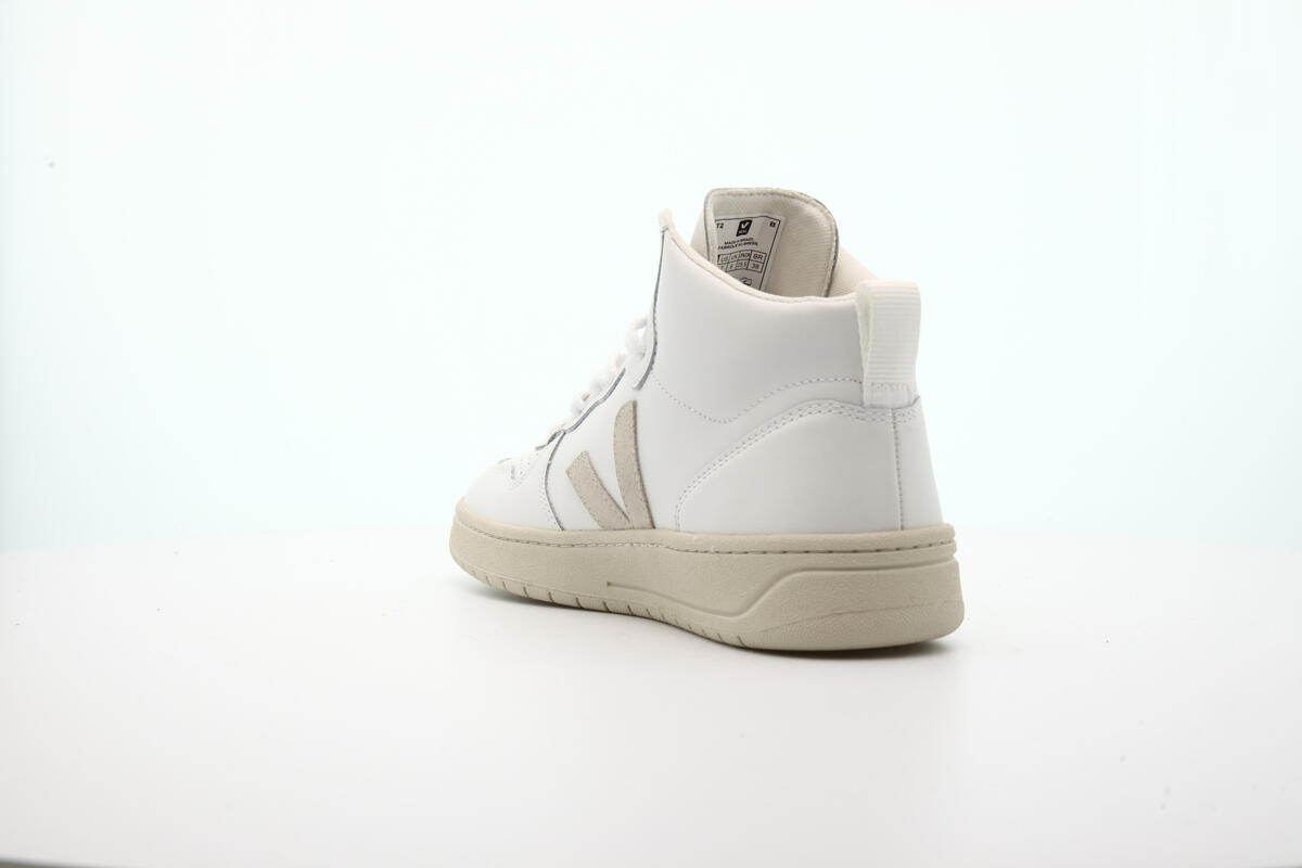 Veja V-15 Extra Natural Leather - White - Image 13