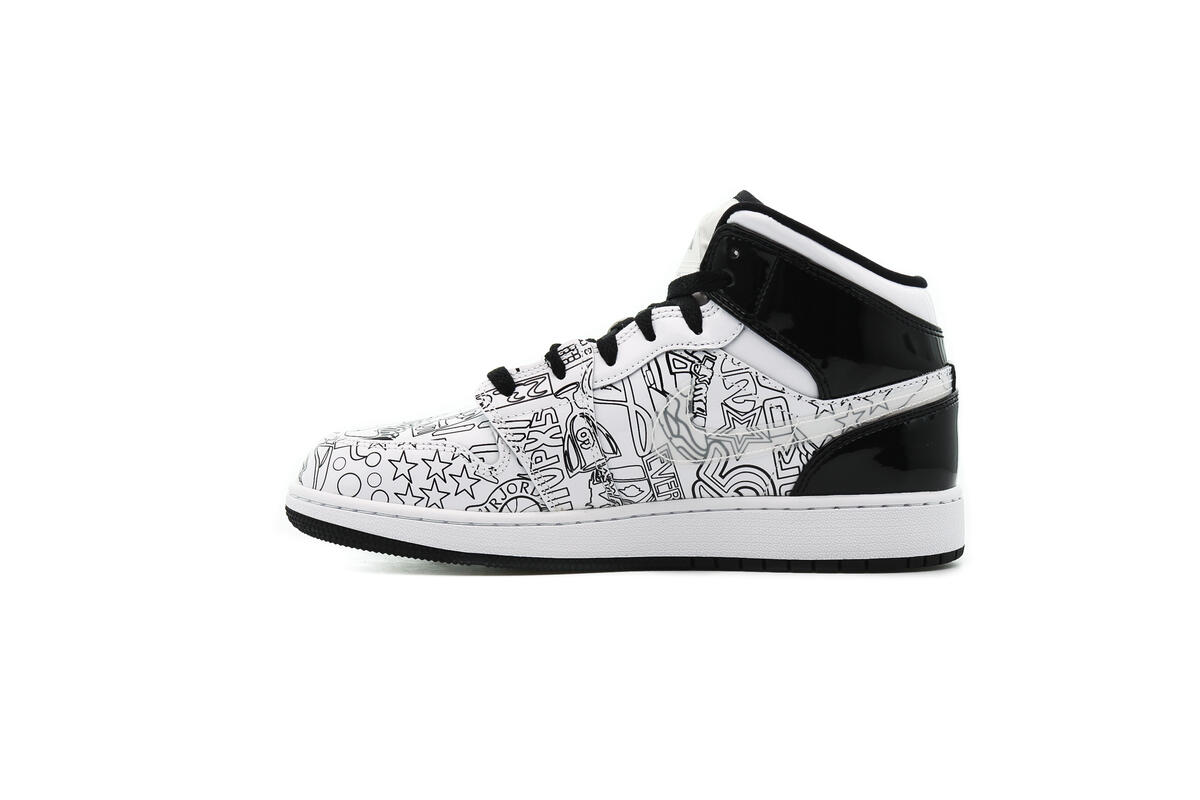 Air Jordan 1 Mid 'Diy' (GS) - Image 8