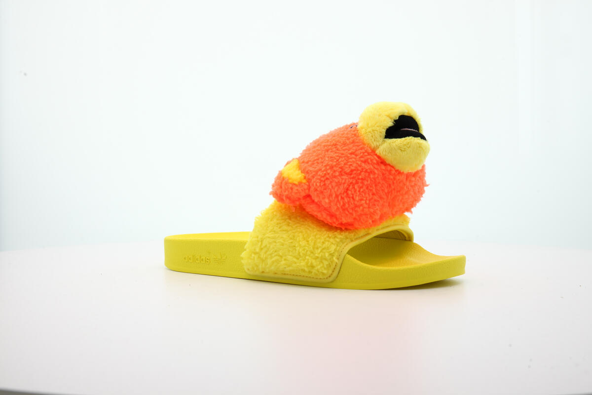 Adidas Mens JS Adilette Teddy Shoes 'SOrang' - Image 3