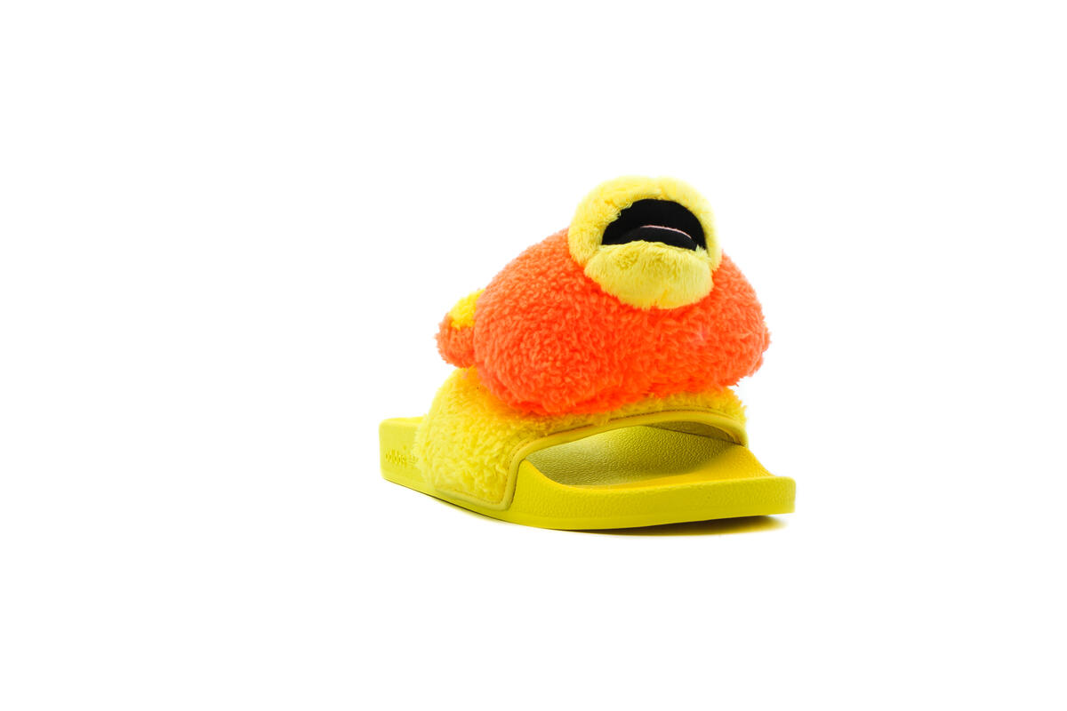 Adidas Mens JS Adilette Teddy Shoes 'SOrang' - Image 4