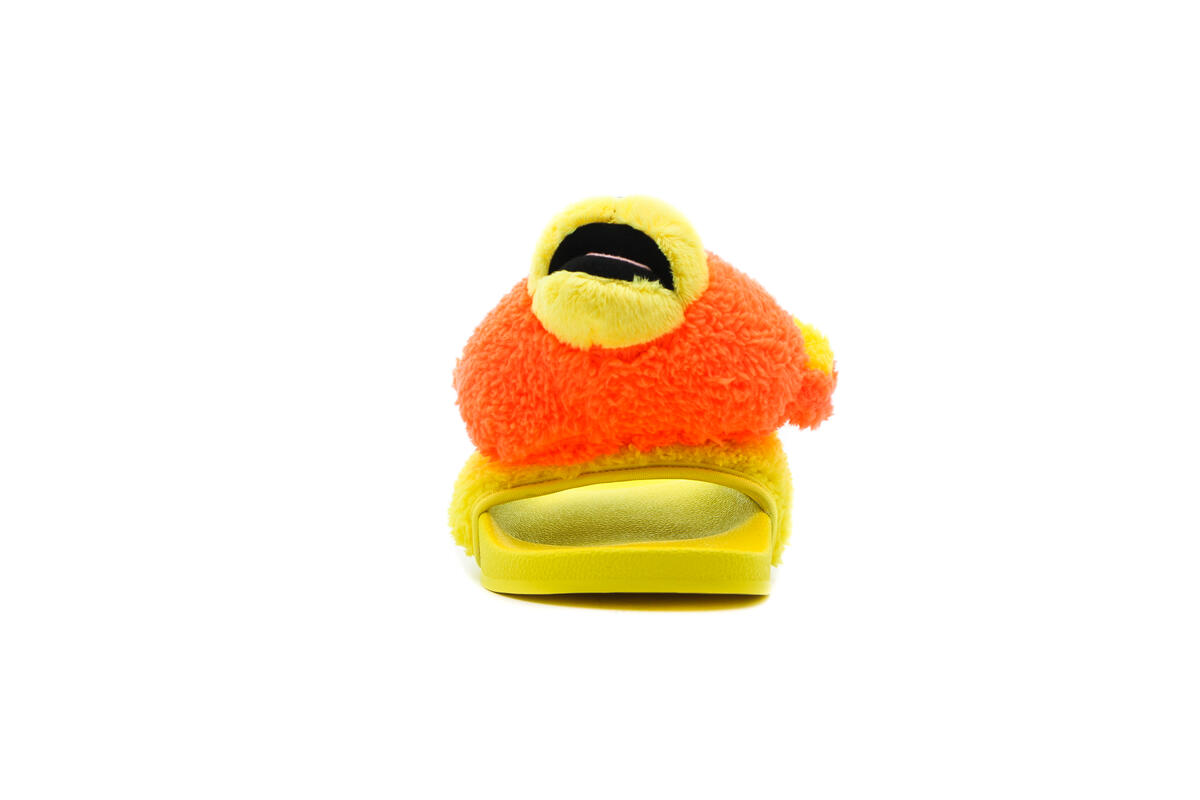 Adidas Mens JS Adilette Teddy Shoes 'SOrang' - Image 5