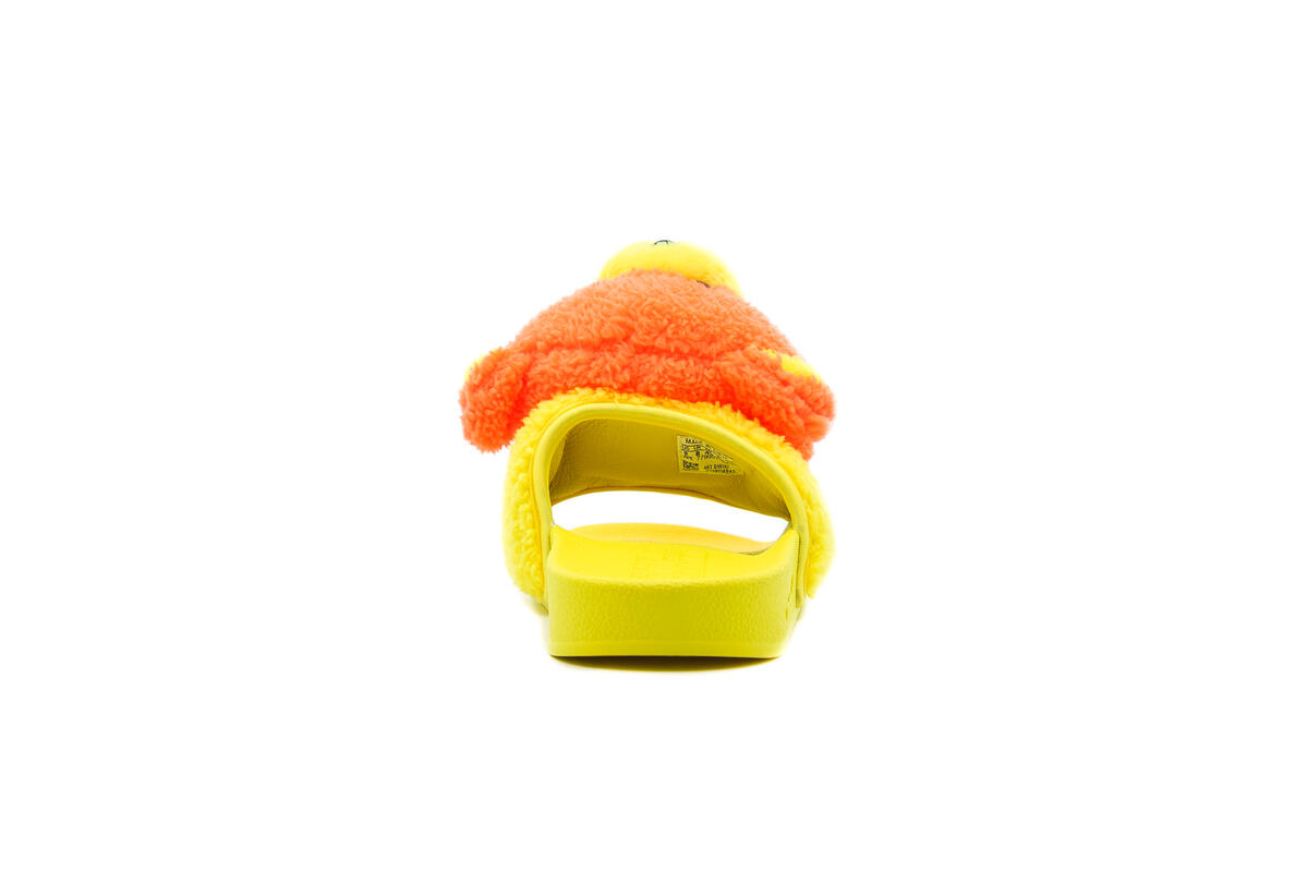 Adidas Mens JS Adilette Teddy Shoes 'SOrang' - Image 11