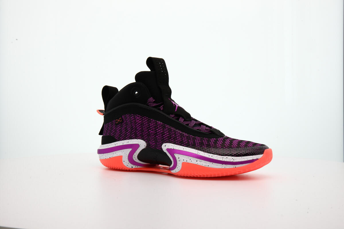 Air Jordan XXXVI in Black and Hyper Violet JORDAN BRAND AIR JORDAN XXXVI PF BLACK/HYPER VIOLET-WHITE  main image 4