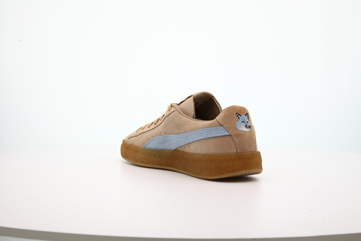 Puma x Maison Kitsune Mens Suede Crepe Kitsune Shoes 'Traverine-Chambray Blue' - Image 28