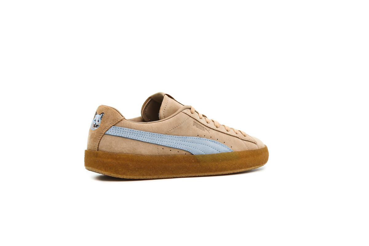 Puma x Maison Kitsune Mens Suede Crepe Kitsune Shoes 'Traverine-Chambray Blue' - Image 31