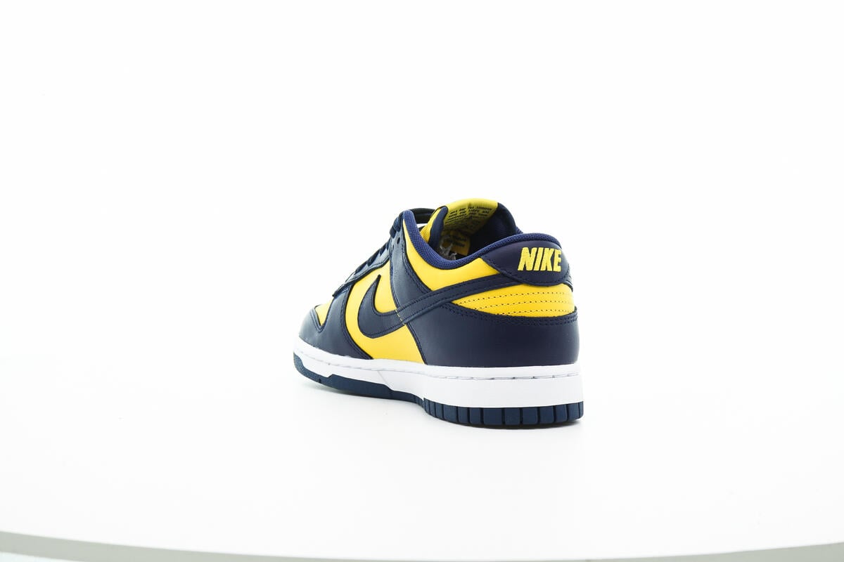 nike dunk low varsity maize midnight navy white