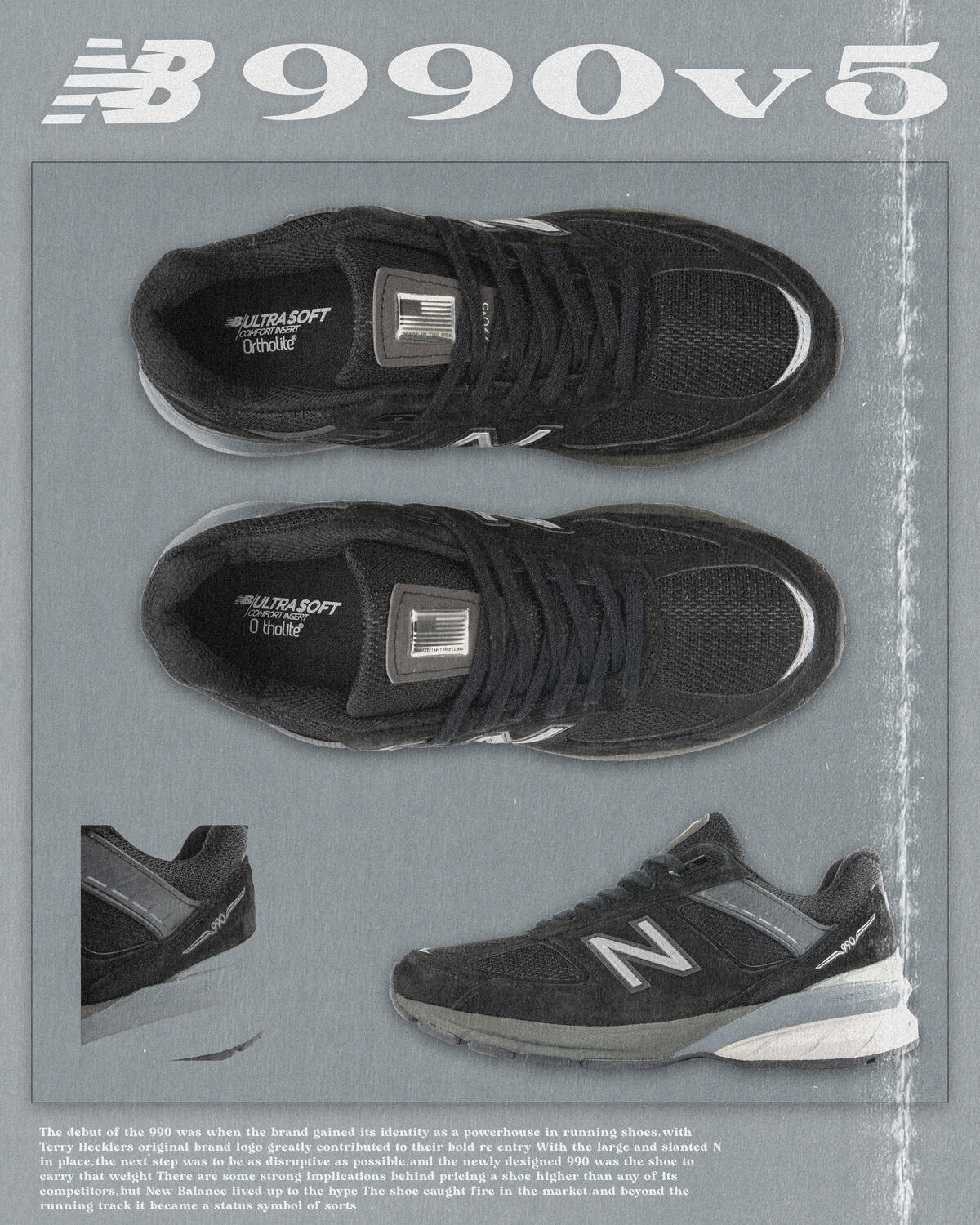 New Balance 990V5 Black - Image 21