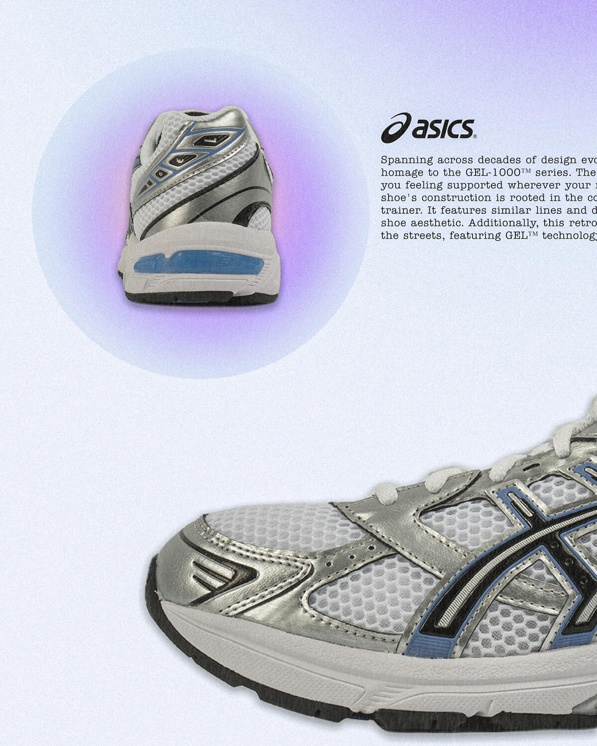 Asics WMNS GEL-1130 - White / Periwinkle Blue - Image 19