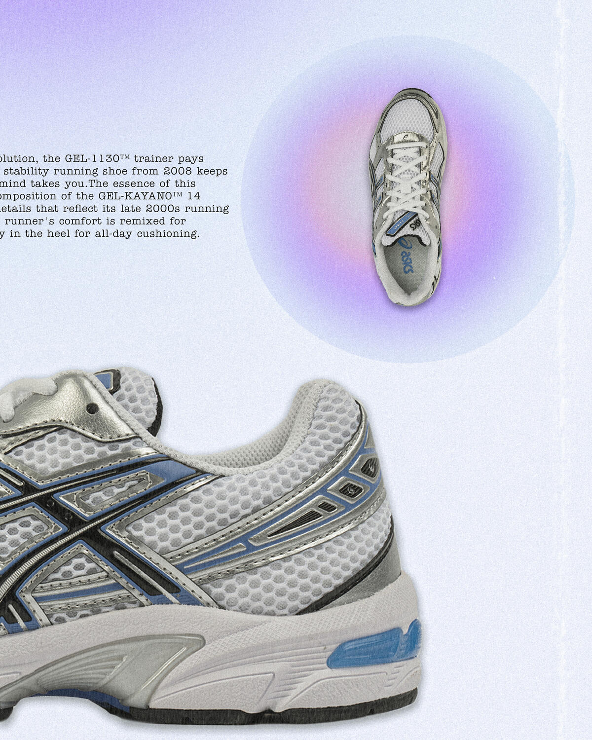 Asics WMNS GEL-1130 - White / Periwinkle Blue - Image 20