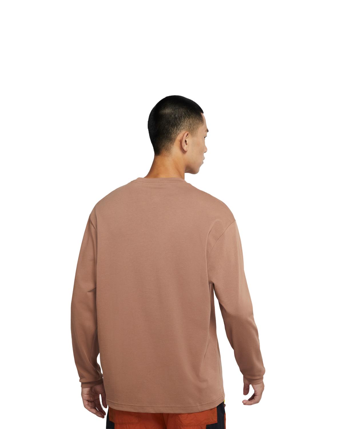 Air Jordan Mens Long Sleeve Tshirt 'Archaeo Brown' - Image 3