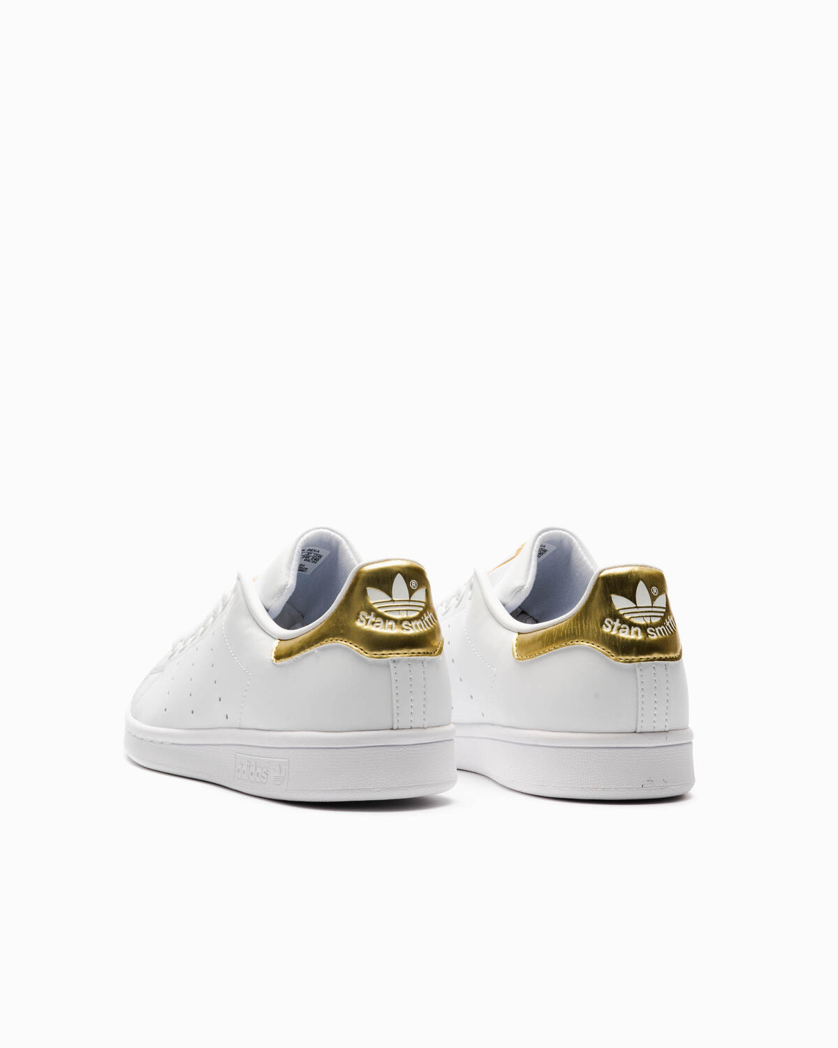 Adidas Stan Smith Cloud White / Cloud White / Gold Metallic (Women's) - Image 4