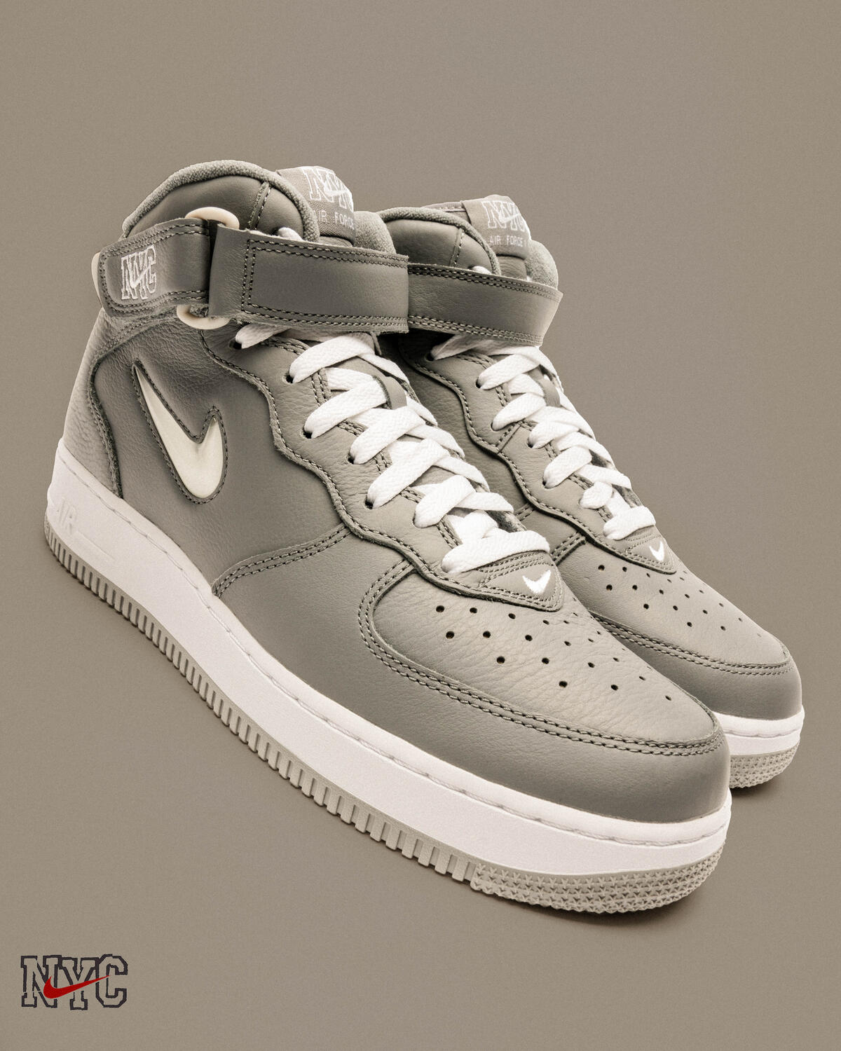 Nike Air Force 1 Mid QS Jewel 'NYC' Cool Grey - Image 28