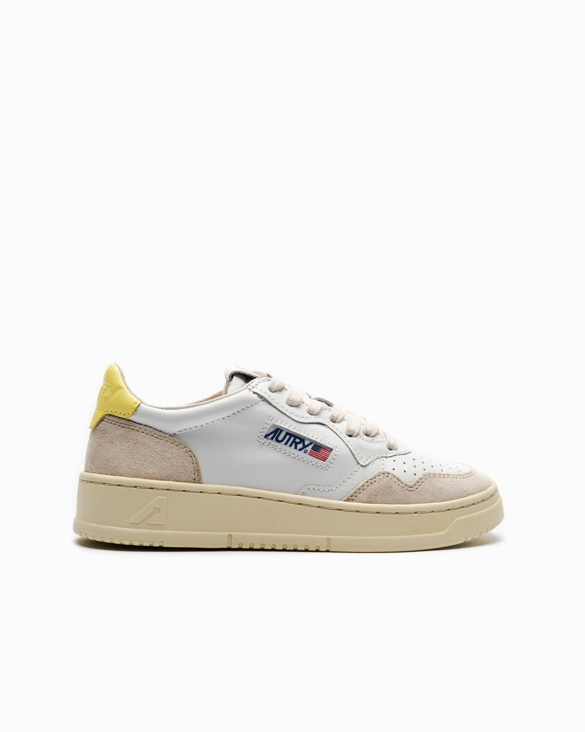 Autry Medalist Low Man Leat/Suede Wht/Forget (Women's) - Image 2