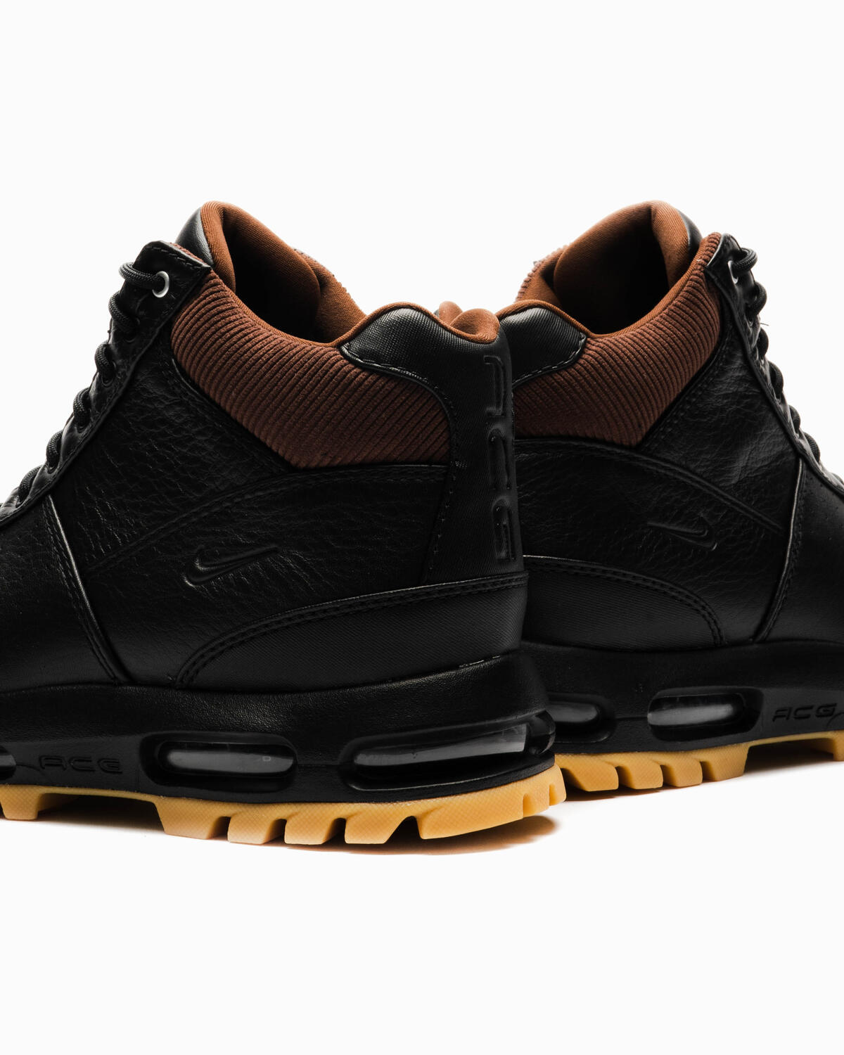 Nike Air Max Goadome SE Black / Black - LT Chocolate - Gum Yellow - Image 5