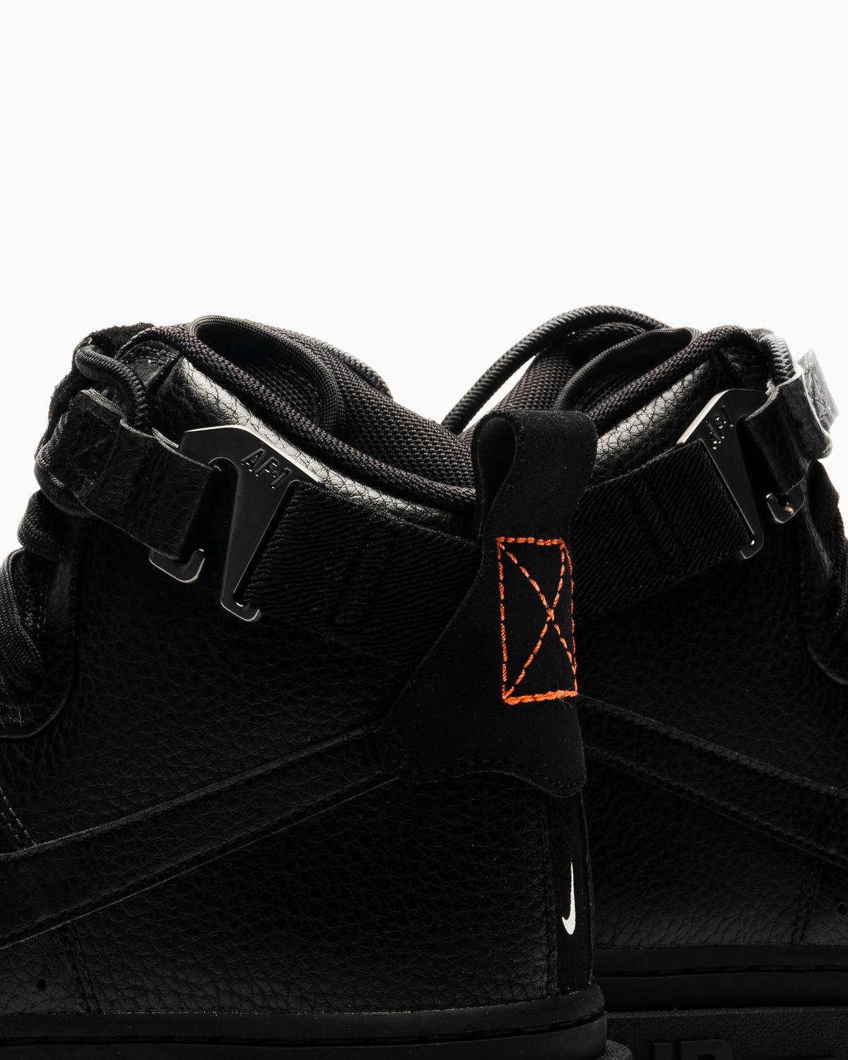 Women's shoes Nike W Air Force 1 High Utility 2.0 Black/ Summit White-Orange-Gum  Med Brown