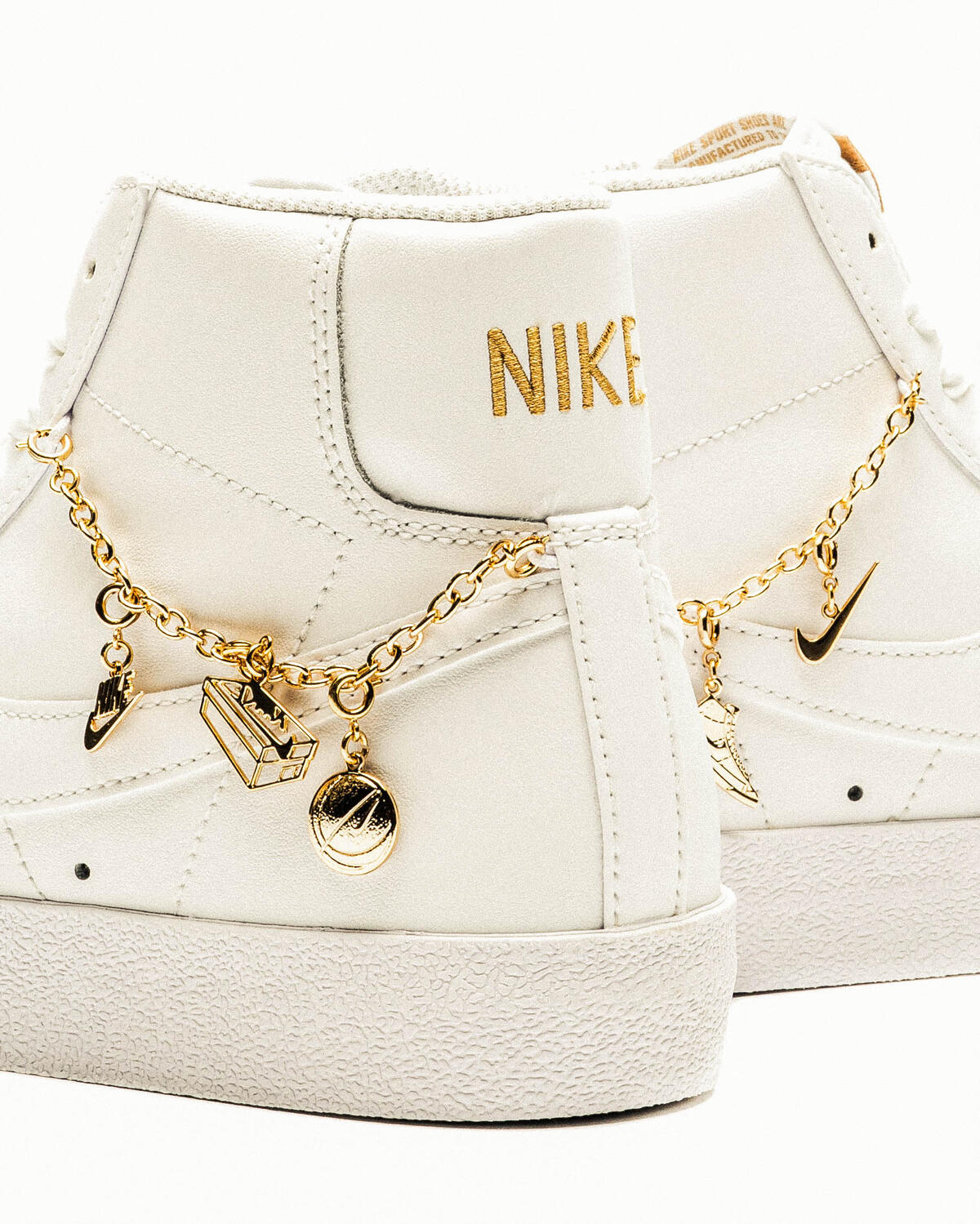 Nike Blazer Mid '77 LX White / White - Metallic Gold (Women's) - Image 19