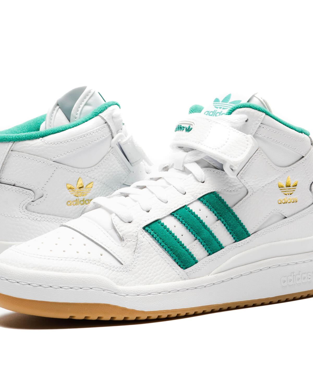 Adidas Forum Mid Cloud White / Gold Metallic / Gum - Image 10