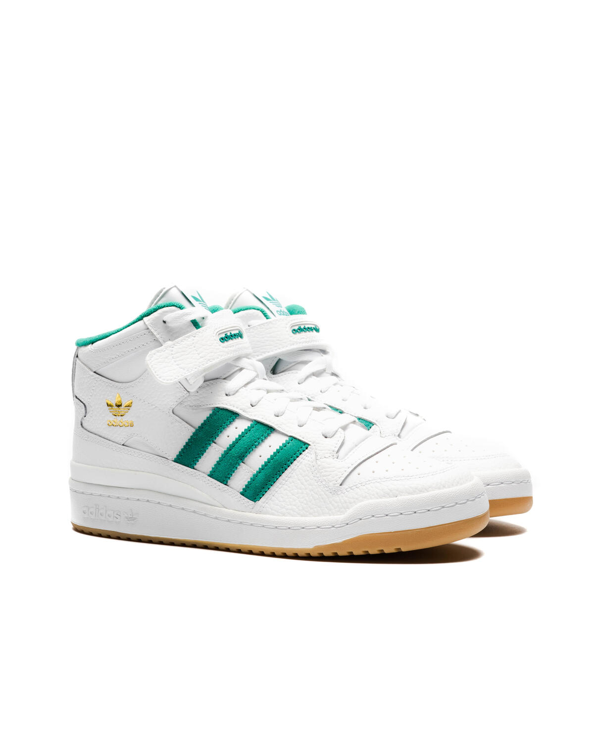 Adidas Forum Mid Cloud White / Gold Metallic / Gum - Image 8