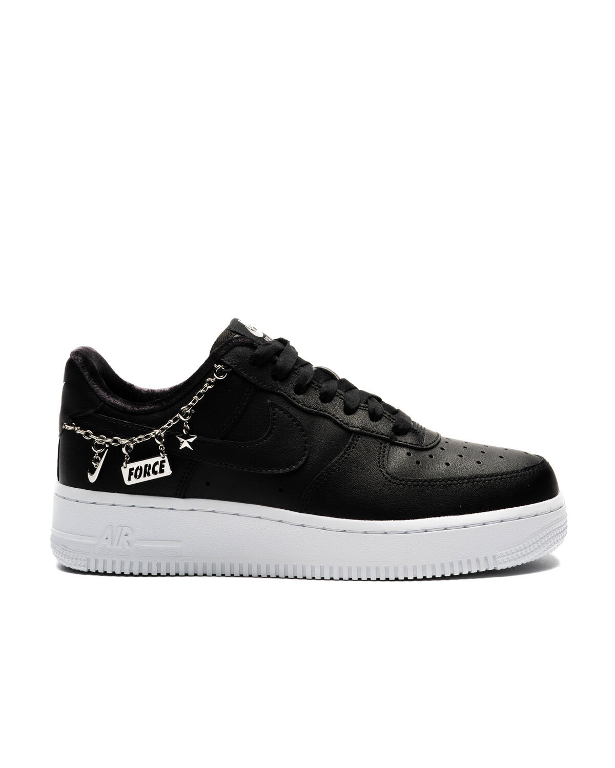 nike air force 1 black metallic silver