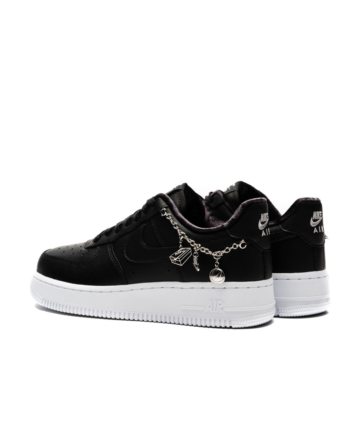 Nike Air Force 1 '07 LX Black / Black - Metallic Silver - Silver (Women's) - Image 9