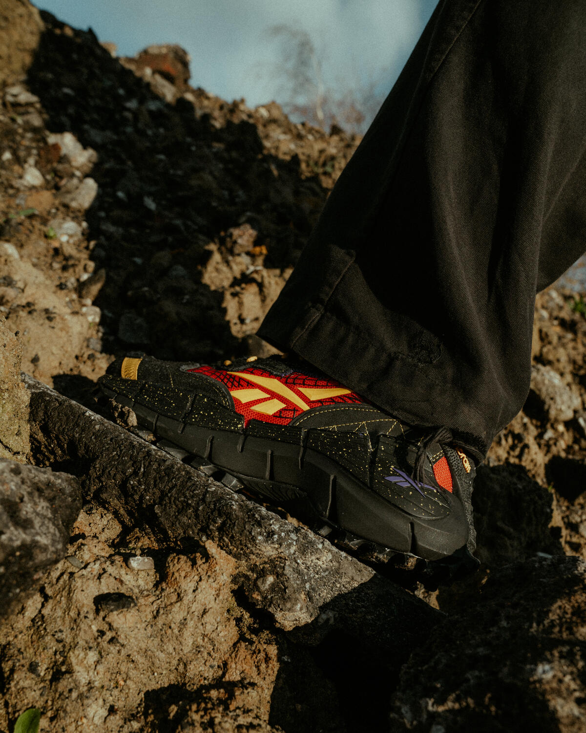 Reebok x ASAP Nast Zig Kinetica II Edge (Schwarz / Rot / Gelb) - Image 12