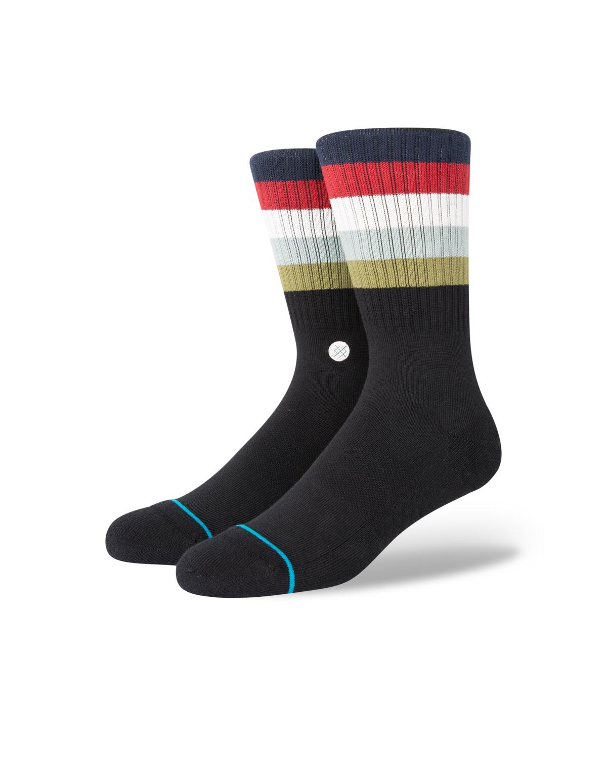 Stance - Accessories - Maliboo Black Sock - Black/Multi-Color