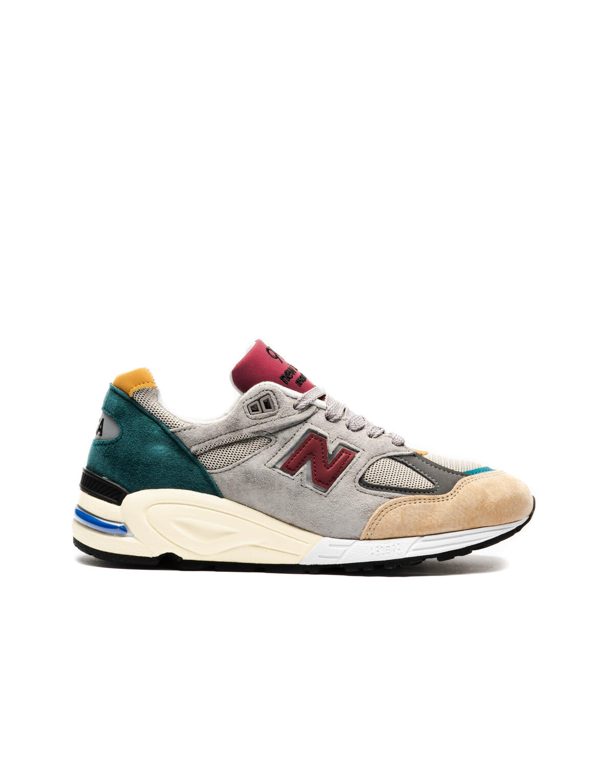 New Balance 990 Grey / Burgundy / Green / Beige - Image 22
