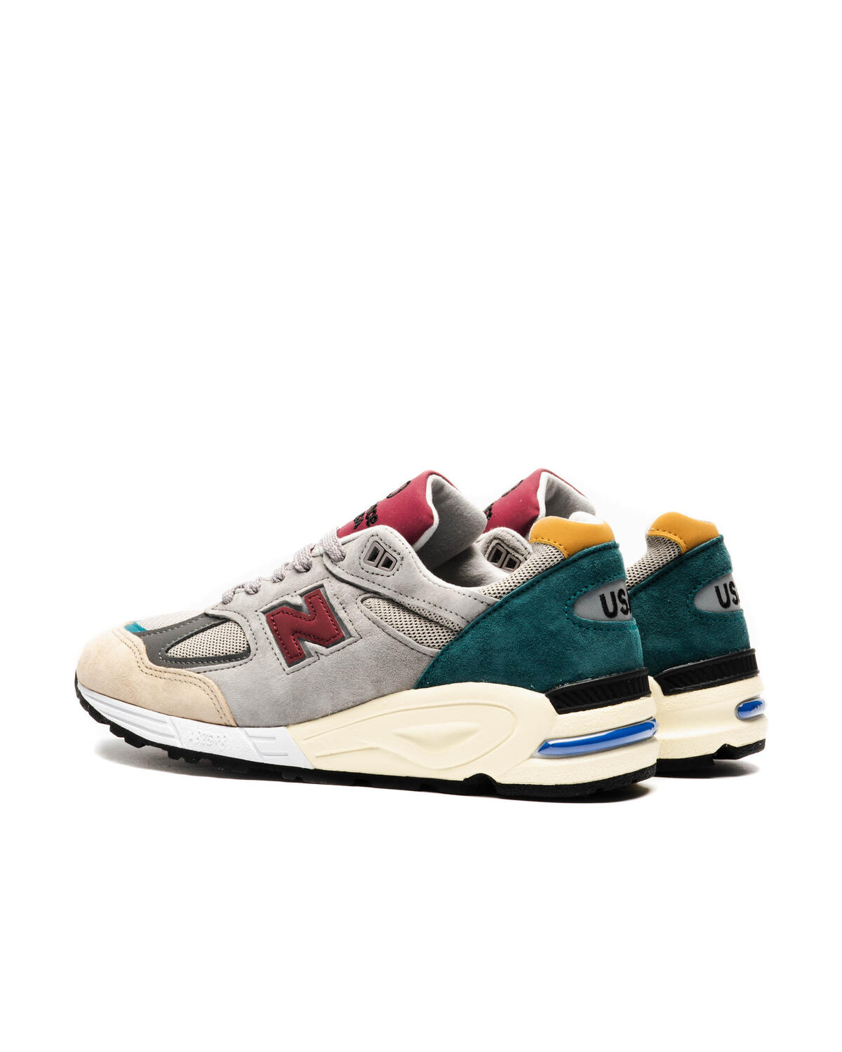 New Balance 990 Grey / Burgundy / Green / Beige - Image 24