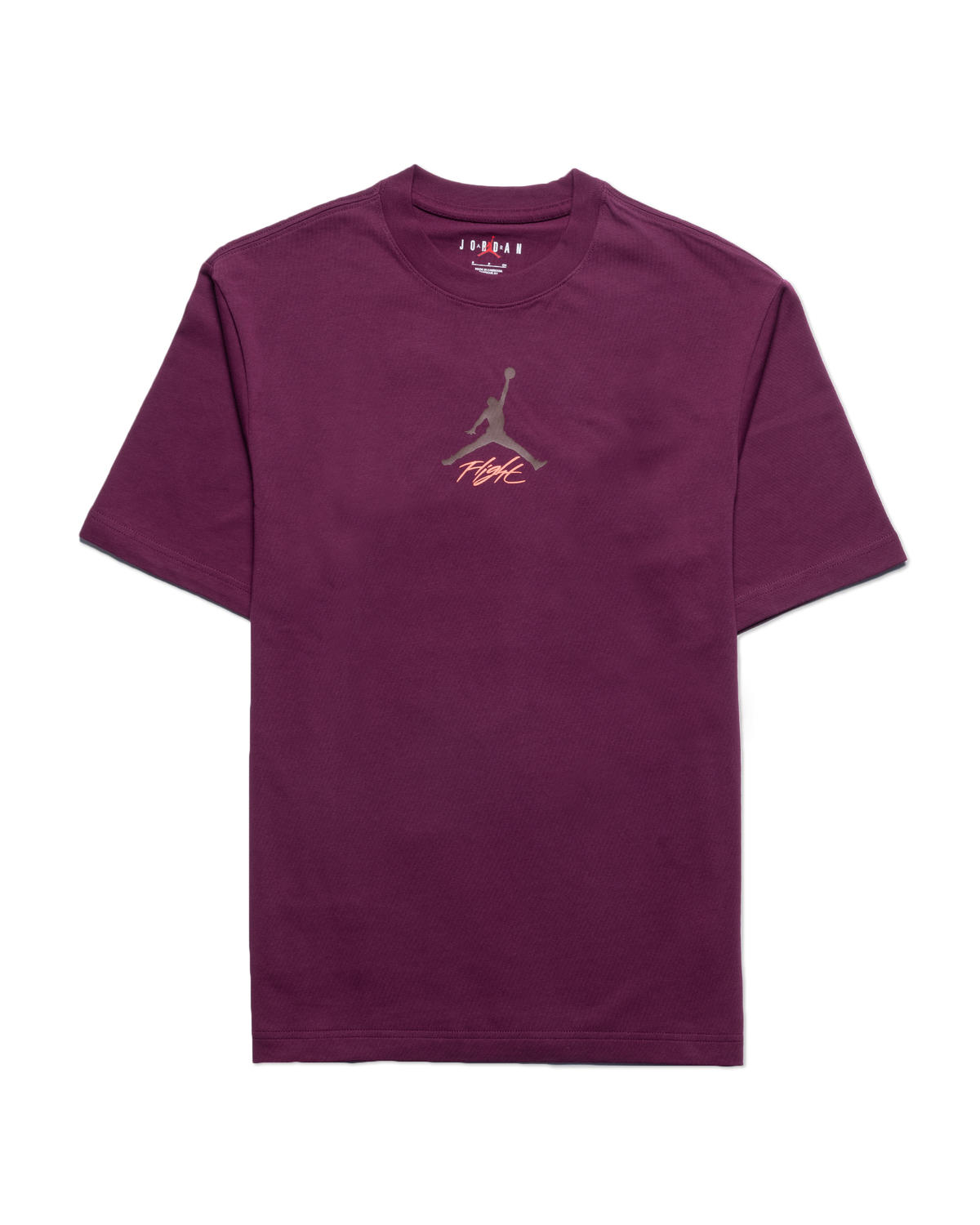 Air Jordan Mens Flight Heritage Tshirt 'Bordeaux' - Image 2