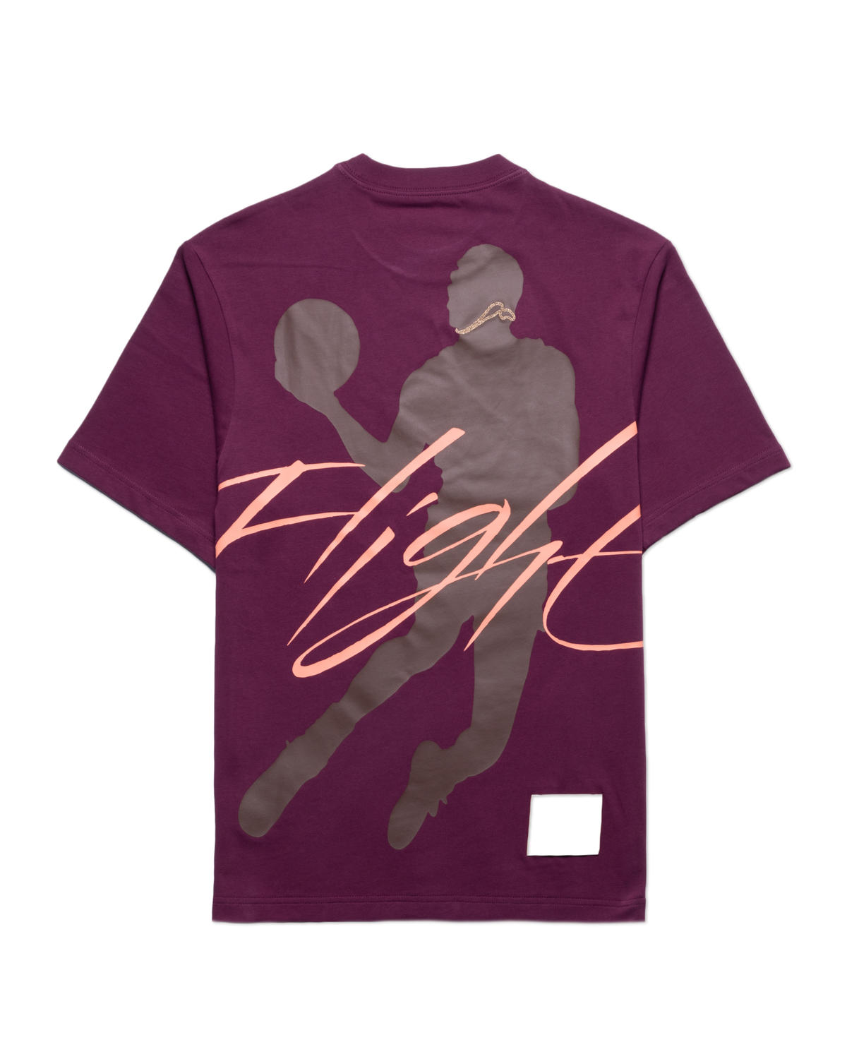 Air Jordan Mens Flight Heritage Tshirt 'Bordeaux' - Image 3