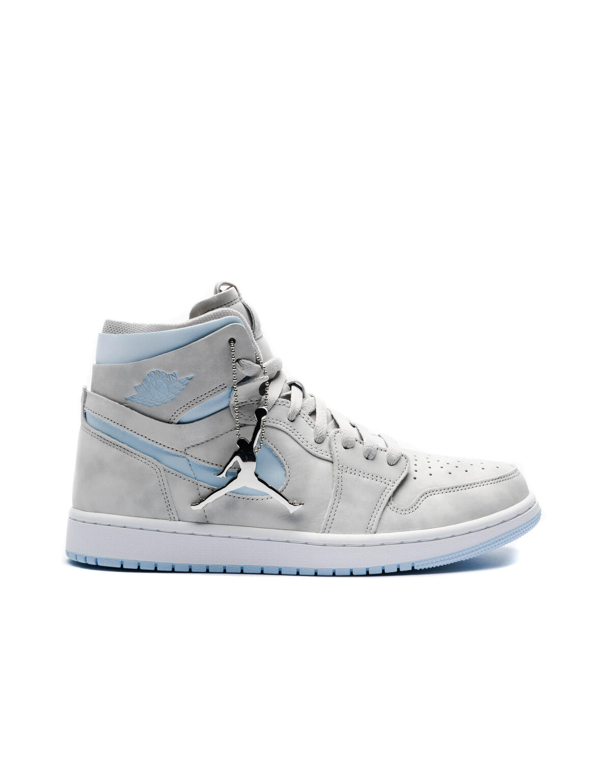 Nike WMNS Air Jordan 1 Zoom CMFT - Grey Fog / Celestine Blue / White - Image 7