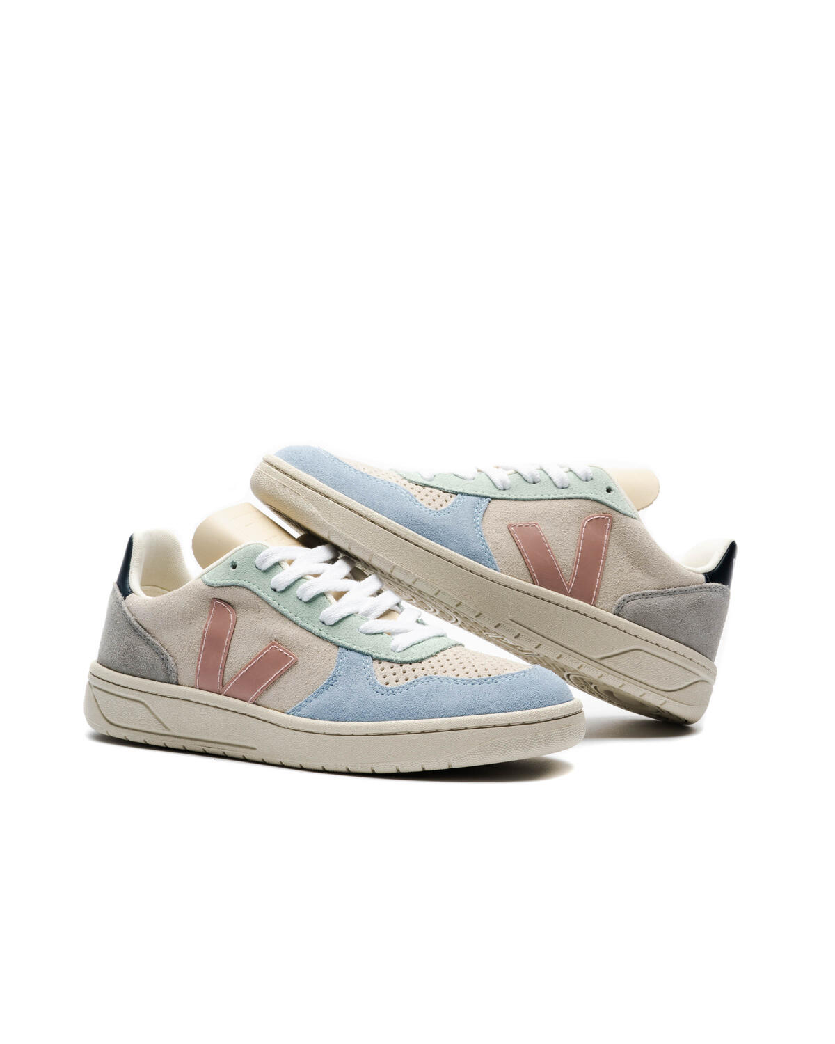 Veja V-10 Suede Multicolor/Natural/Blue (Women's) - Image 5