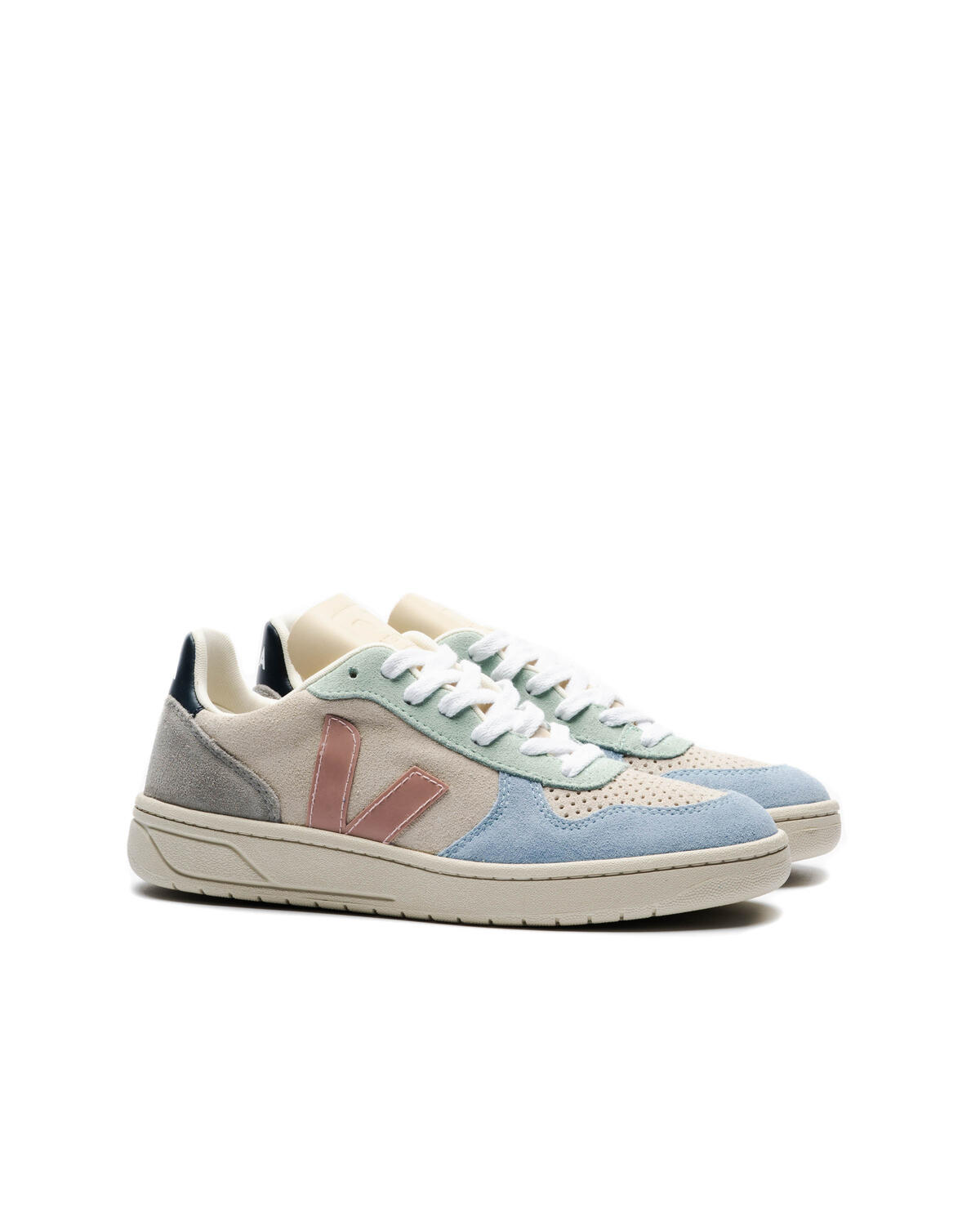 Veja V-10 Suede Multicolor/Natural/Blue (Women's) - Image 3
