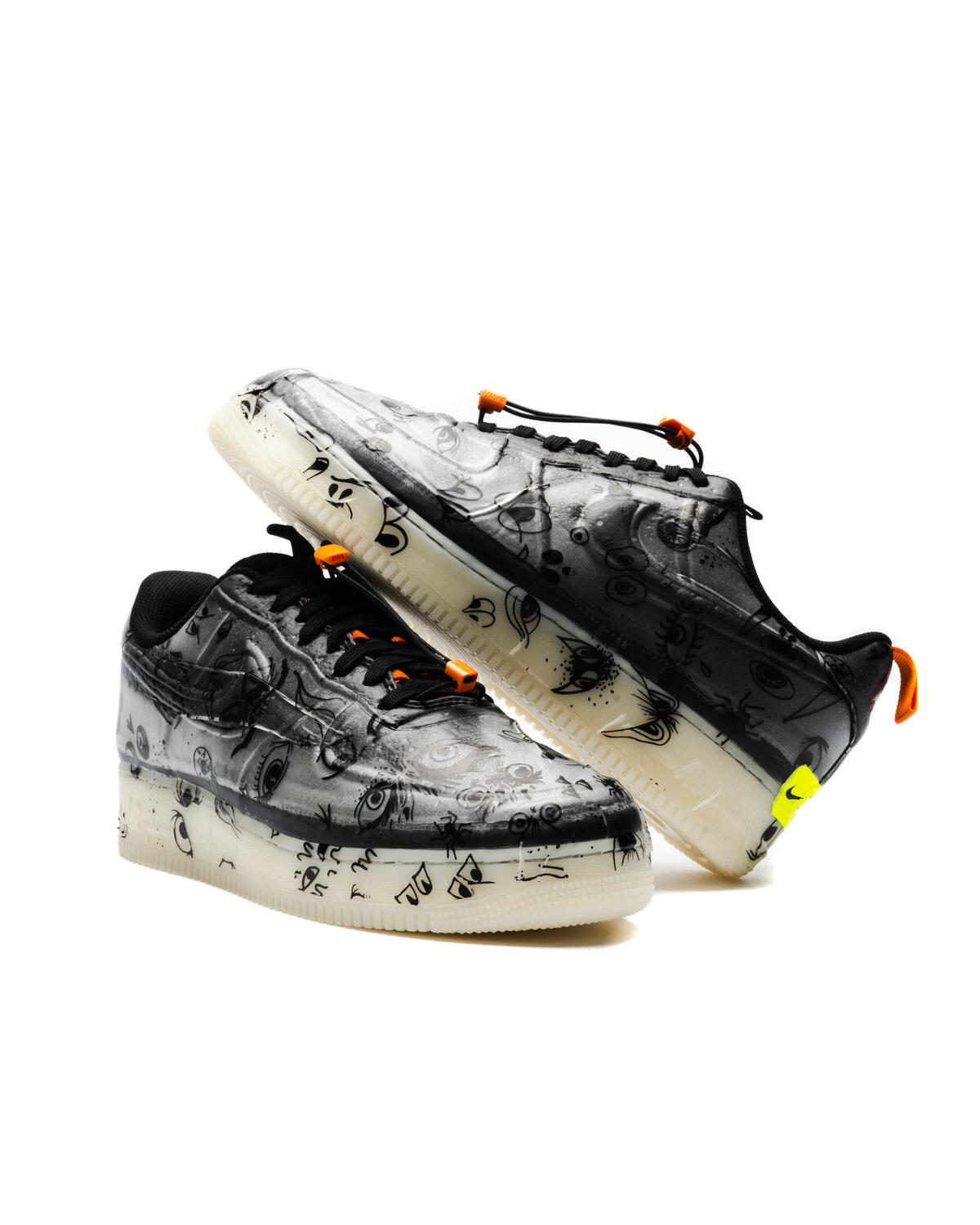 Nike Air Force One Experimental Halloween Black Starfish White DC8904-001 RARE Nike AIR FORCE 1 EXPERIMENTAL  main image 2