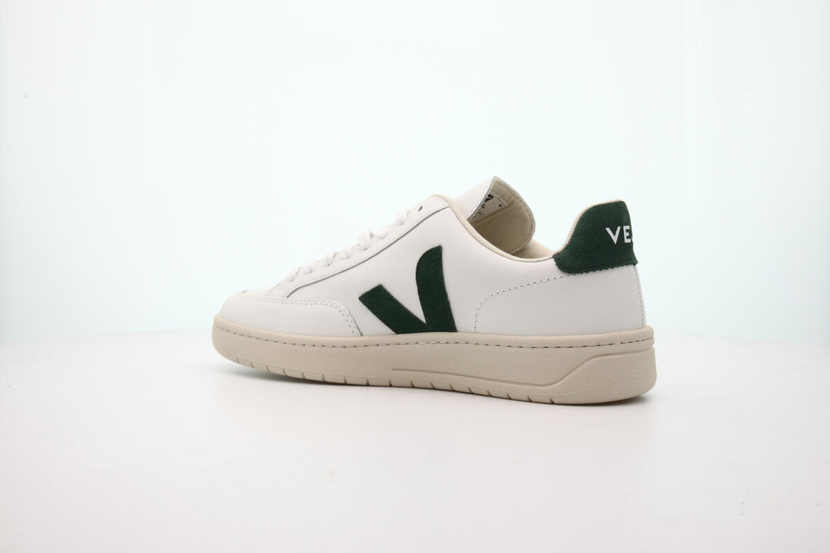 V-12 Leather Men Sneaker in White Cyprus - Image 13