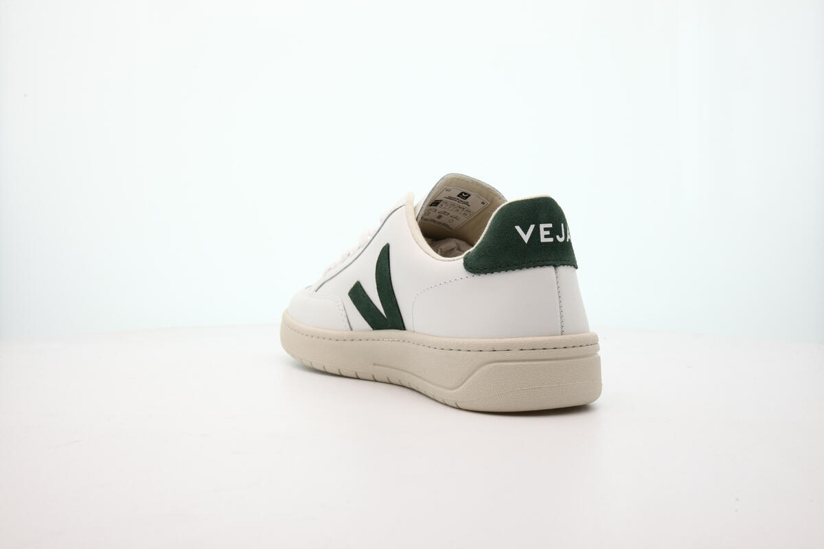 V-12 Leather Men Sneaker in White Cyprus - Image 14