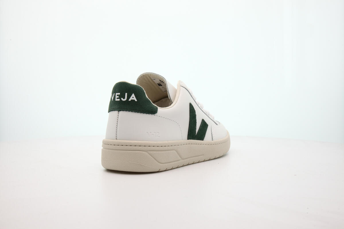 V-12 Leather Men Sneaker in White Cyprus - Image 16