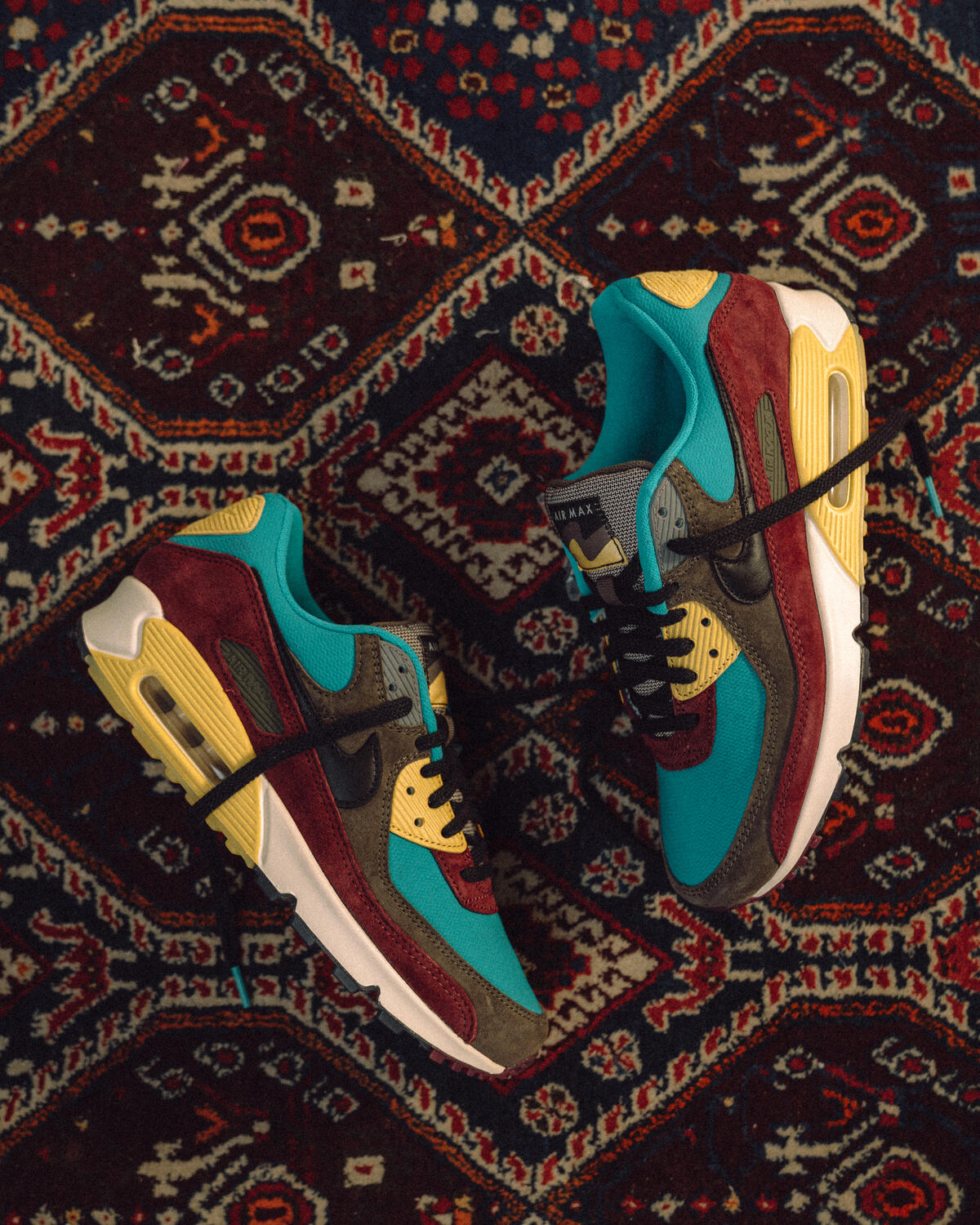 Nike Air Max 90 Ridgerock / Black - Turbo Green - Saturn Gold - Image 6
