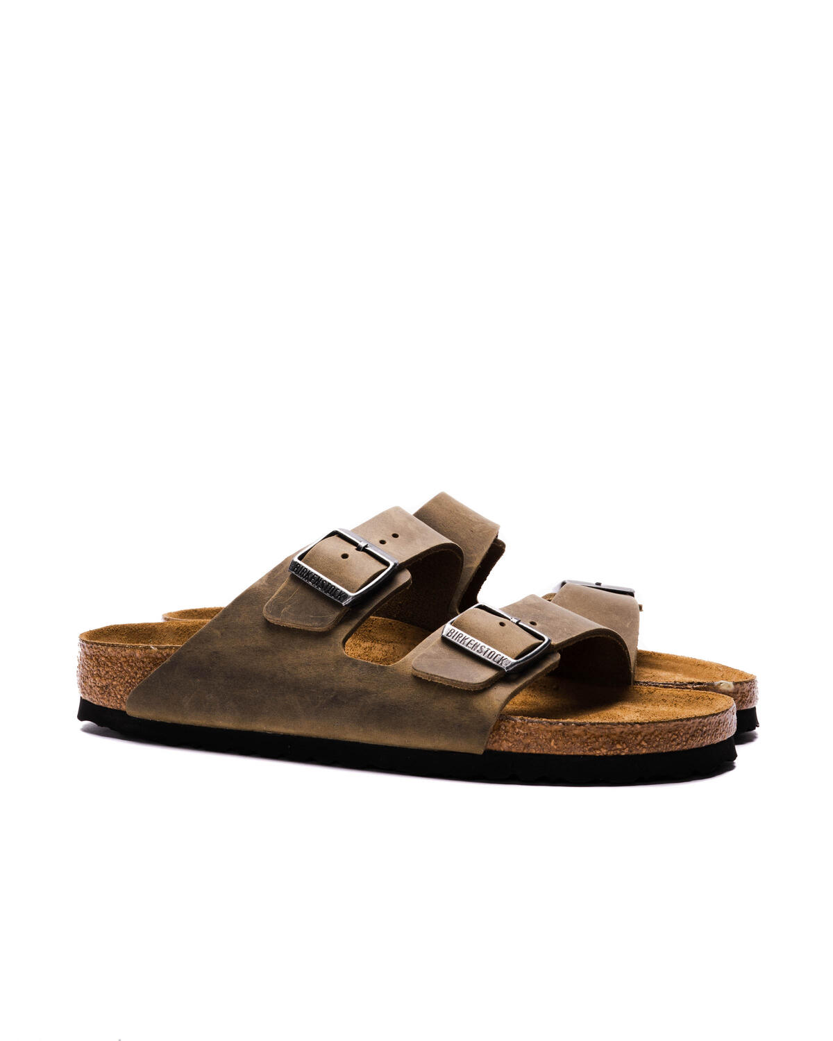 Birkenstock Arizona SFB Faded Khaki Oiled Leather Narrow - Image 3