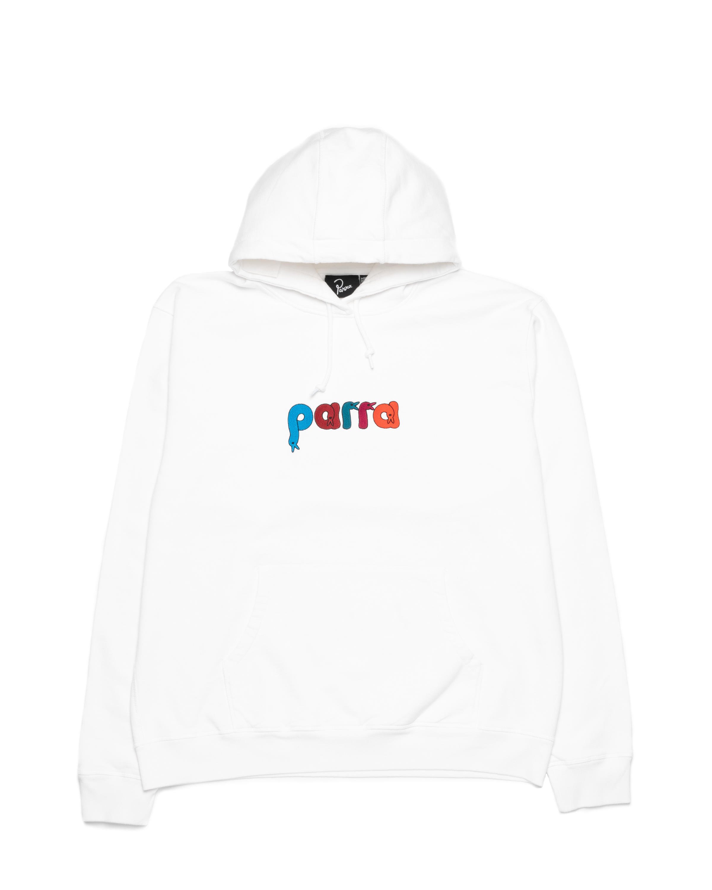 by Parra bird face font hooded sweatshirt