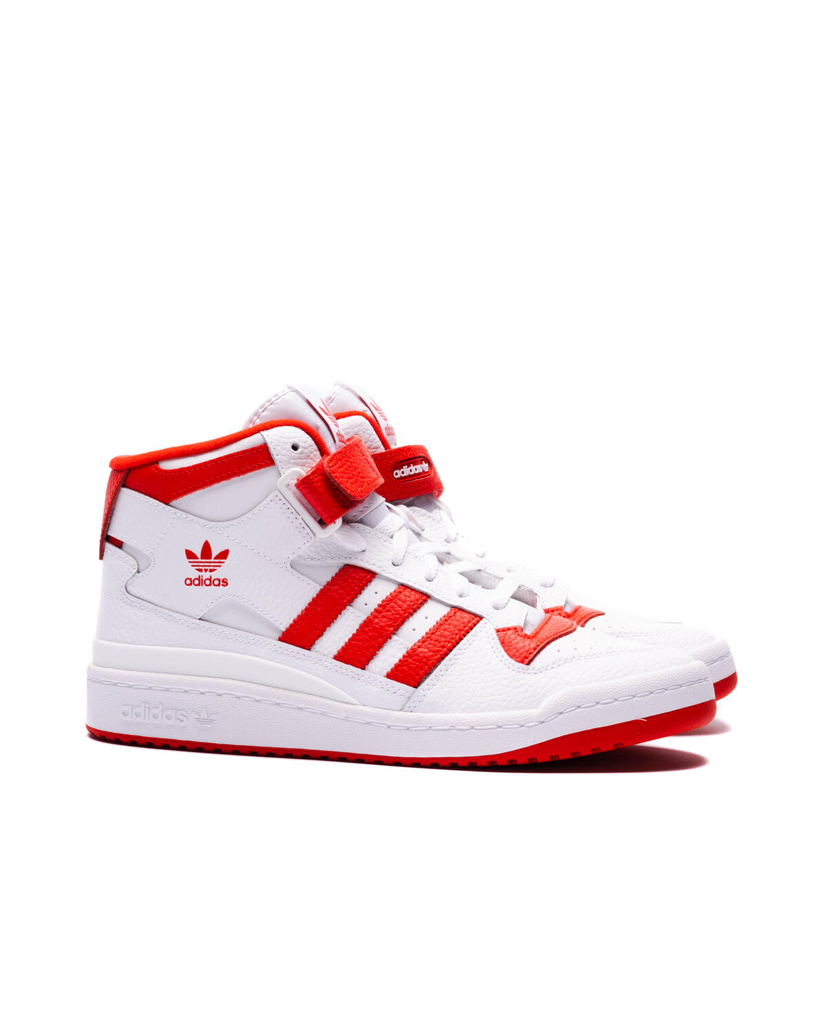 Adidas Forum Mid Ftw White / Vivid Red - Image 19