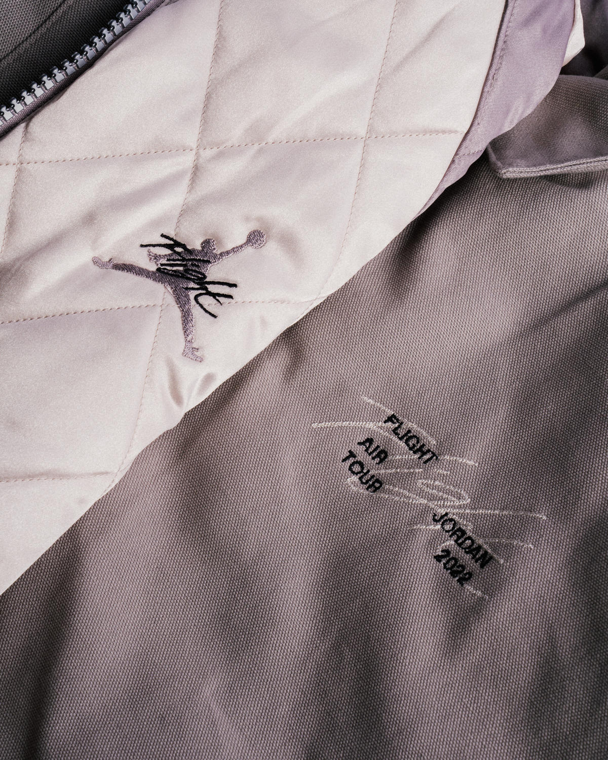 Jordan Flight Heritage Jacket Enigma Stone / Light Orewood Brown - Image 6