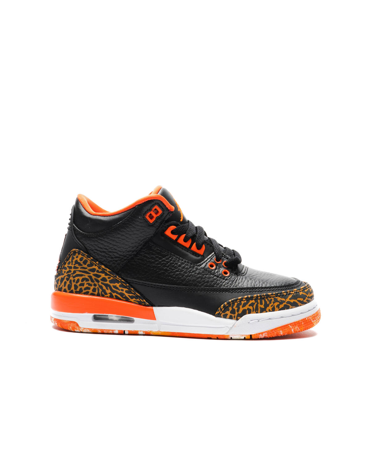 Air Jordan 3 Retro GS Black / Kumquat - Team Orange - White - Image 2