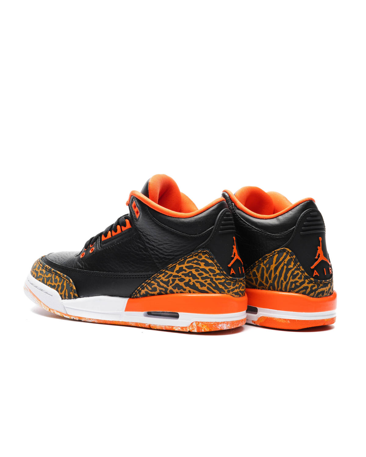 Air Jordan 3 Retro GS Black / Kumquat - Team Orange - White - Image 4